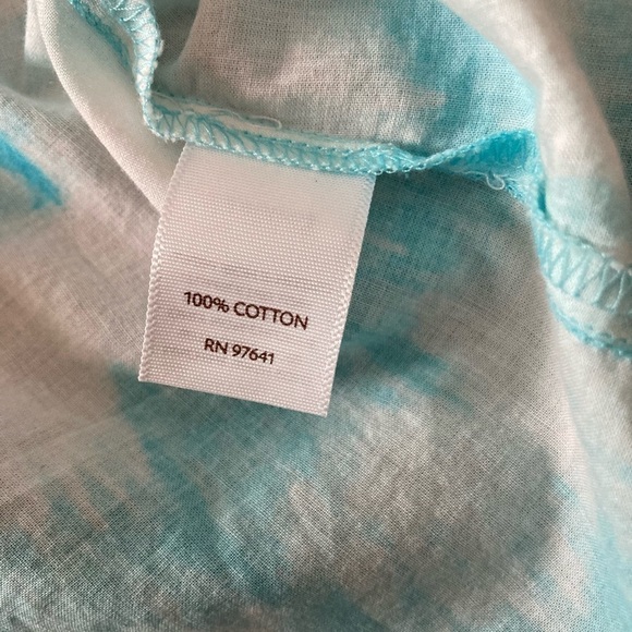 J Jill Tie Dye Pullover Top Pleated Front EUC Size Large - Picture 9 of 12